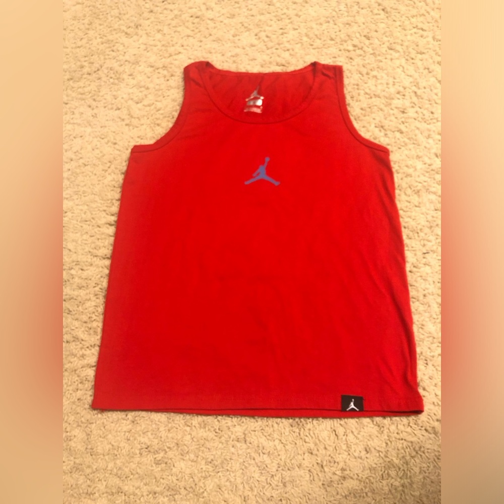 Air Jordan red tank top